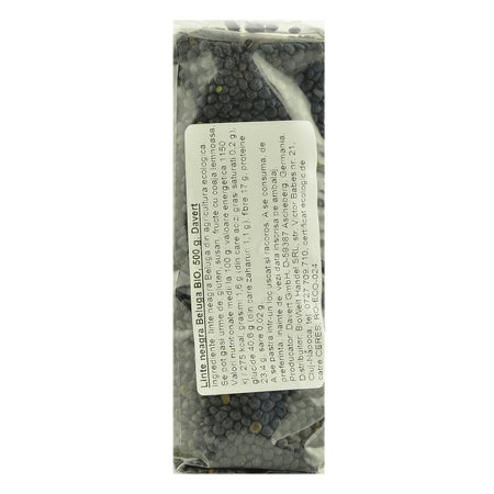 Linte neagra Beluga 500 g Davert, bio