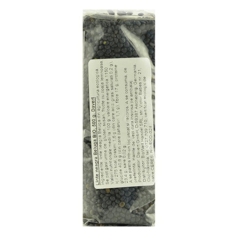 Linte neagra Beluga 500 g Davert, bio