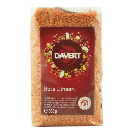 Linte rosie 500 g Davert, bio