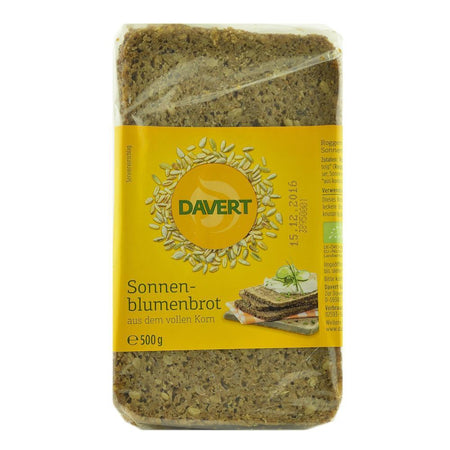 Paine din seminte de floarea soarelui 500 g Davert, bio