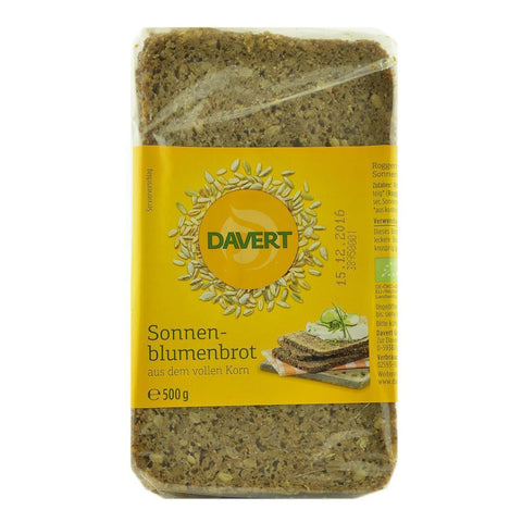 Paine din seminte de floarea soarelui 500 g Davert, bio
