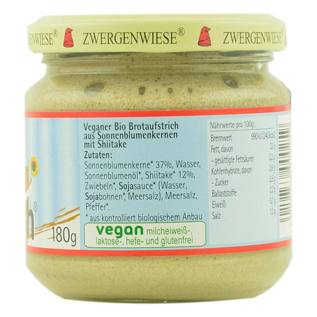 Pate vegetal Shiitake, Zwergenwiese, bio, 180g