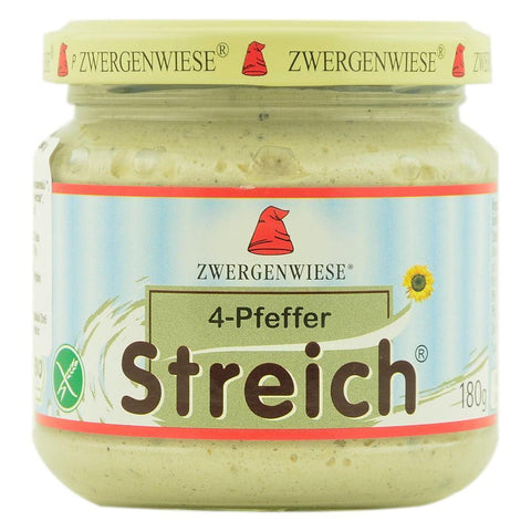 Pate vegetal cu 4 feluri de piper, Zwergenwiese, bio, 180g