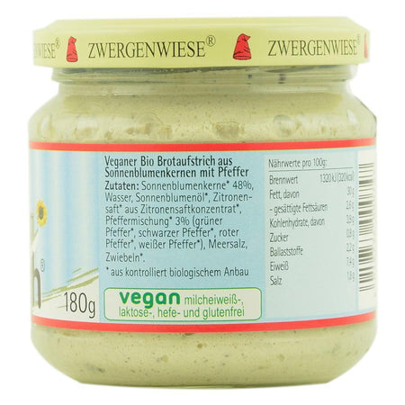 Pate vegetal cu 4 feluri de piper, Zwergenwiese, bio, 180g