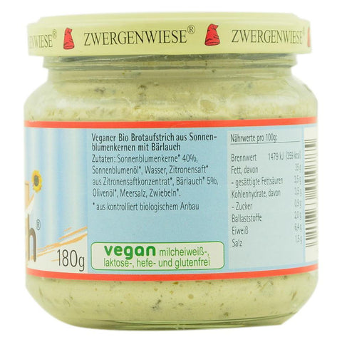 Pate vegetal cu leurda, Zwergenwiese, bio, 180g