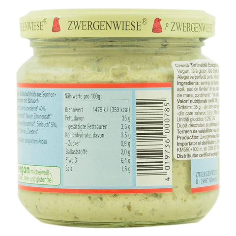 Pate vegetal cu leurda, Zwergenwiese, bio, 180g
