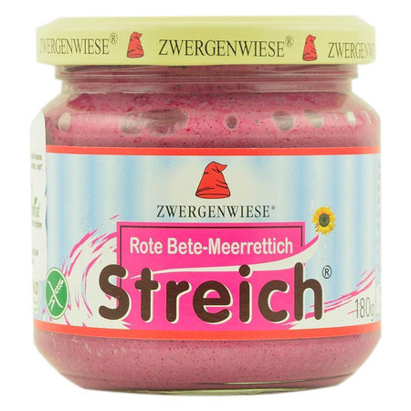 Pate vegetal cu sfecla rosie si hrean, Zwergenwiese, bio, 180g