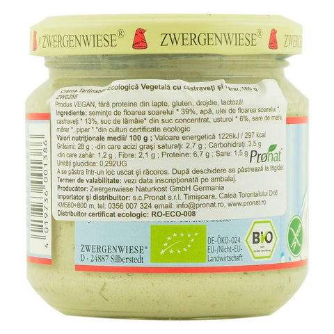Pate vegetal cu castravete si marar, Zwergenwiese, bio, 180g