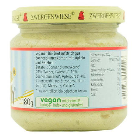 Pate vegetal cu mere si ceapa, Zwergenwiese, bio, 180g