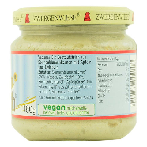 Pate vegetal cu mere si ceapa, Zwergenwiese, bio, 180g