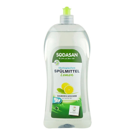 Detergent Lichid pentru Vase cu Lamaie Sodasan, bio, 1 l