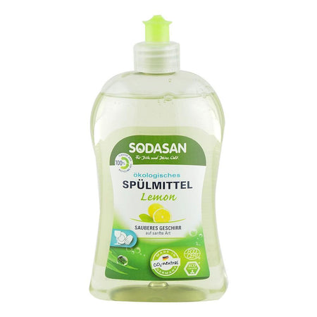Detergent Lichid pentru Vase cu Lamaie Sodasan, bio, 500 ml