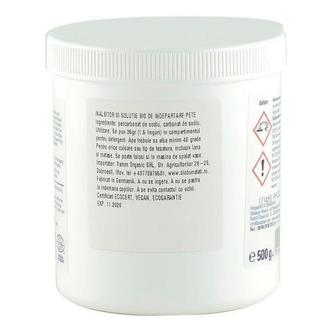 Inalbitor si Solutie pentru Scos Pete pe Baza de Oxigen Sodasan, bio, 500 g