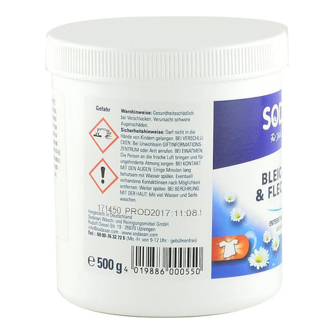 Inalbitor si Solutie pentru Scos Pete pe Baza de Oxigen Sodasan, bio, 500 g