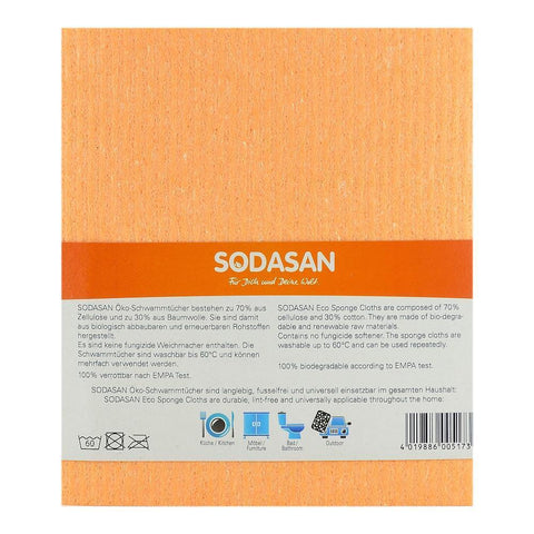 Lavete Ecologice pentru Curatare Sodasan, bio, 2 buc