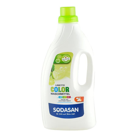 Detergent Lichid Rufe Albe si Colorate cu Lime Sodasan, bio, 1,5 l