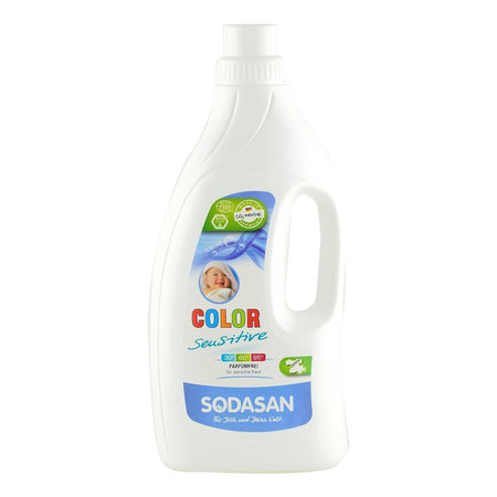 Detergent Lichid Rufe Albe si Colorate Sensitiv Hipoalergen Sodasan, bio,1,5 l