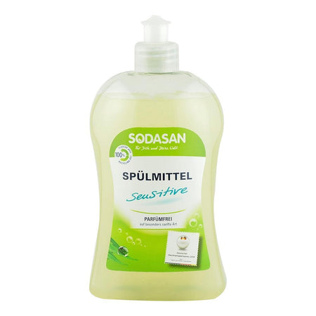 Detergent Lichid pentru Vase Sensitiv Sodasan, bio, 500 ml