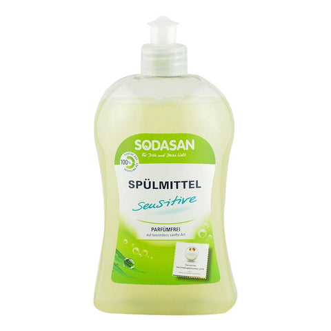 Detergent Lichid pentru Vase Sensitiv Sodasan, bio, 500 ml