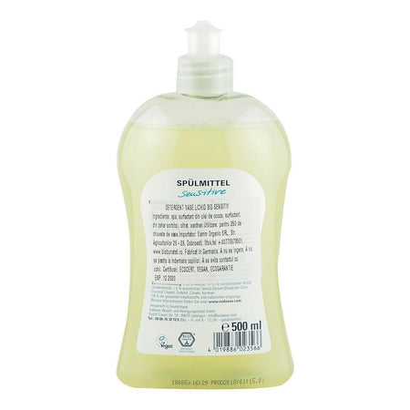 Detergent Lichid pentru Vase Sensitiv Sodasan, bio, 500 ml