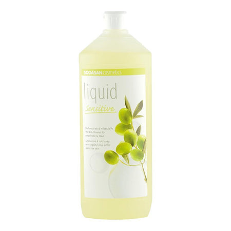Sapun Lichid si Gel de Dus Sensitiv Sodasan, bio, 1 l