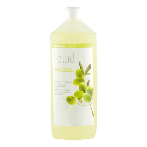 Sapun Lichid si Gel de Dus Sensitiv Sodasan, bio, 1 l