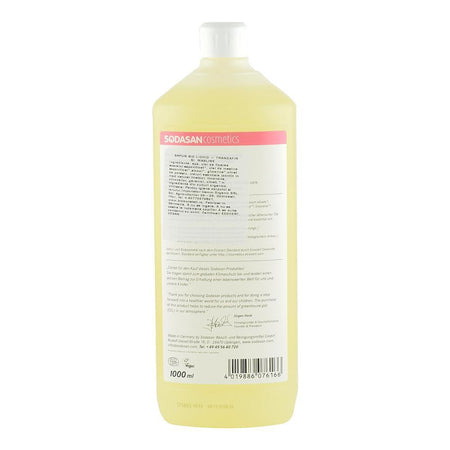 Sapun Lichid si Gel de Dus cu Trandafir si Masline Sodasan, bio, 1 l