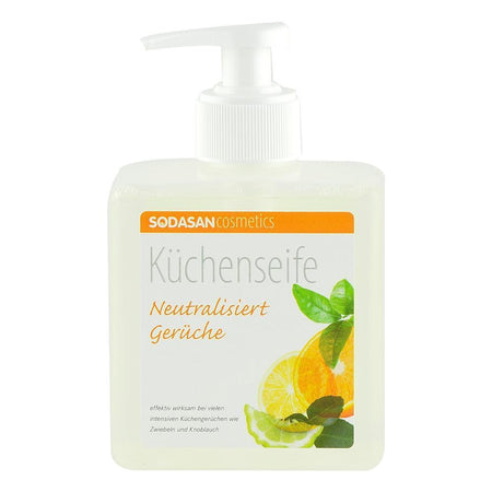 Sapun Lichid Bucatarie pentru Scos Mirosuri si Degresat Maini Sodasan, bio, 300 ml