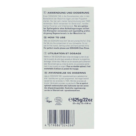 Tablete pentru Masina de Spalat Vase Sodasan, bio, 25 buc