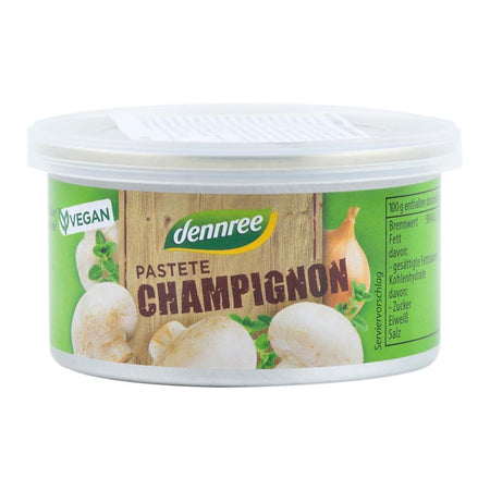 Pate cu ciuperci champignon, Dennree, bio, 125 g