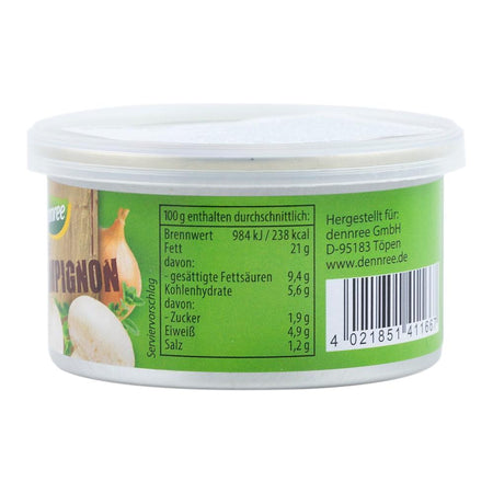 Pate cu ciuperci champignon, Dennree, bio, 125 g