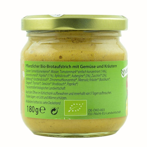 Pate vegetal Toskana, bio, 180g
