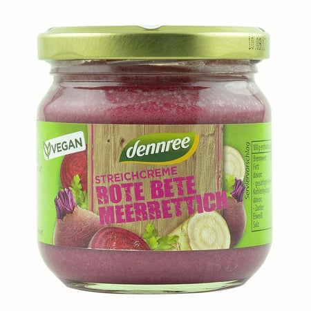 Pate vegetal cu sfecla rosie si hrean, bio, 180g