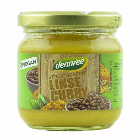 Pate vegetal cu linte si curry, bio, 180g