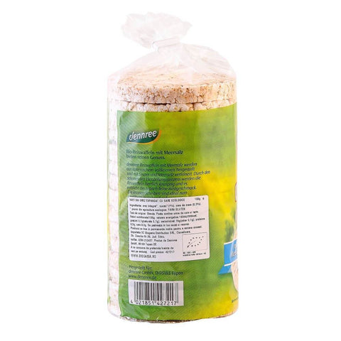 Vafe din orez expandat, cu sare, bio, 100g