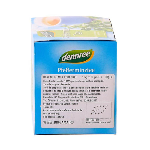Ceai de menta, bio, 1.5gx20 plicuri - Republica BIO