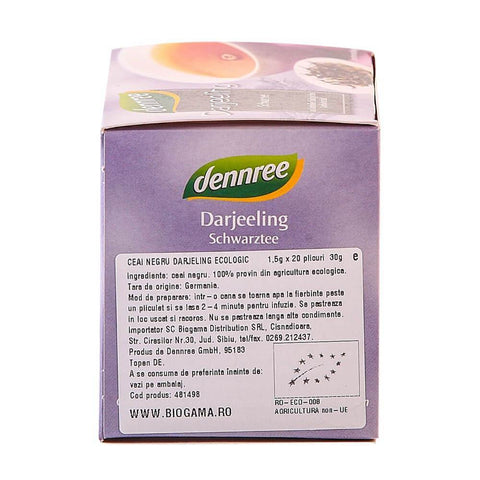 Ceai negru Darjeeling, bio, 1,5g x 20 plicuri - Republica BIO
