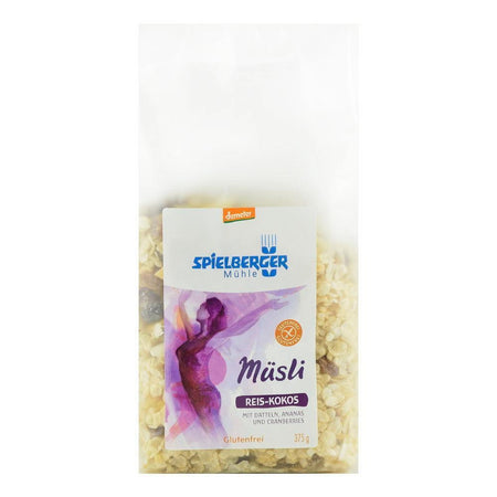 Musli cu orez si cocos fara gluten Demeter Spielberger, bio, 375 g
