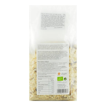 Musli cu orez si cocos fara gluten Demeter Spielberger, bio, 375 g