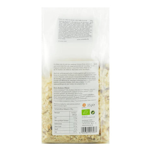Musli cu orez si cocos fara gluten Demeter Spielberger, bio, 375 g