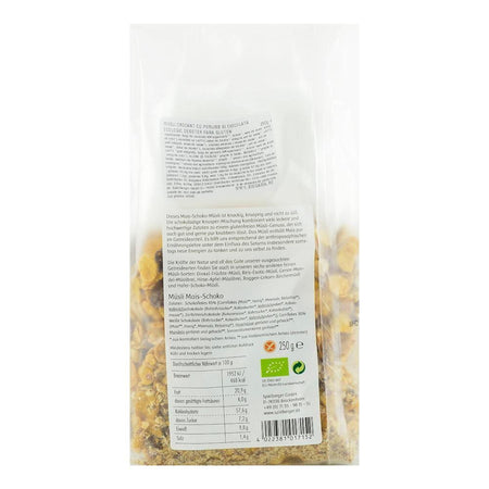 Musli crocant cu porumb si ciocolata fara gluten Demeter Spielberger, bio, 250 g