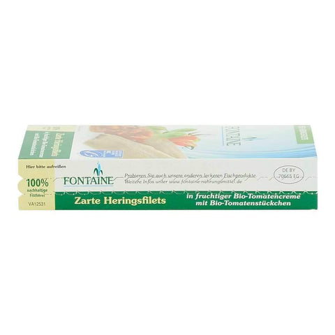 File de hering in sos bio de rosii Fontaine 200 g, conserva de peste