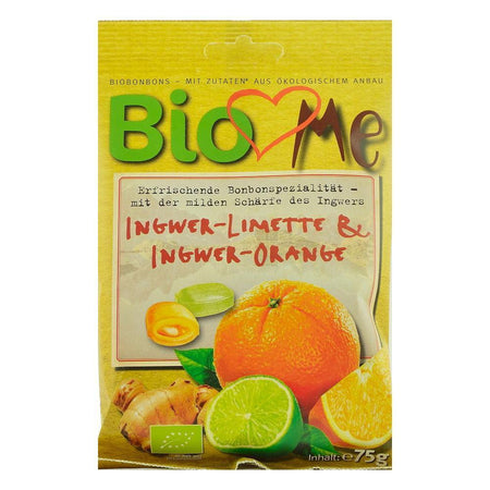 Bomboane ghimbir-lime si ghimbir-portocala, bio,75g - Republica BIO