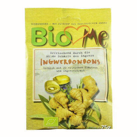 Bomboane cu ghimbir, bio, 75g - Republica BIO