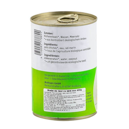 Naut Bio la Conserva cu Sare de Mare 400g