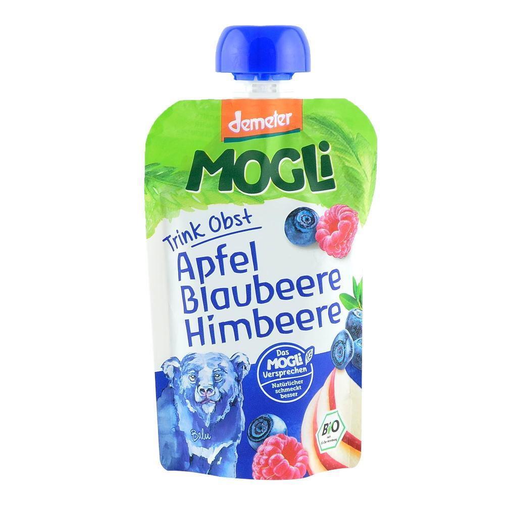 Piure de Fructe Mogli cu Afine, Zmeura, Mar, Banane, bio, 100 g