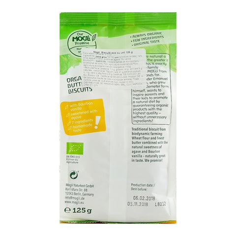 Biscuiti cu Unt pentru copii Mogli, demeter, bio, 125 g