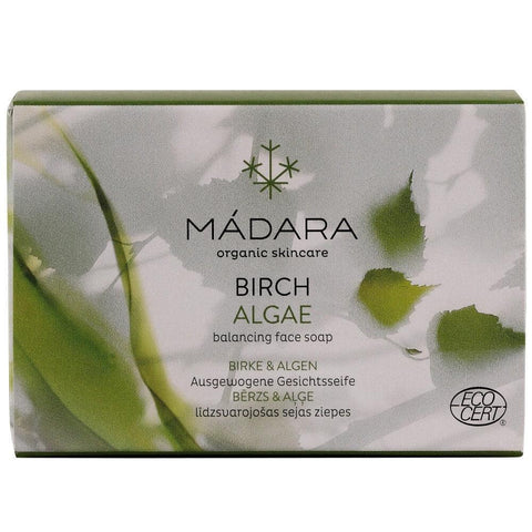 Sapun de fata echilibrant Madara cu alge si mesteacan, bio, 70 g