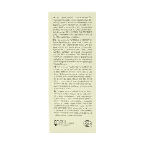 Crema de ochi antirid, Time Miracle Wrinkle Smoothing Madara, bio, 15 ml - Republica BIO