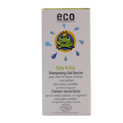 Sampon si gel de dus pentru bebelusi, cu rodie si catina alba, Ecocosmetics, bio, 200 ml